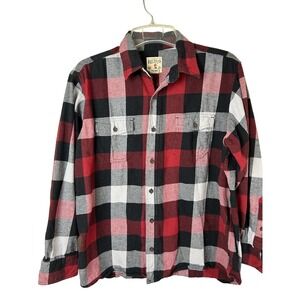 Men’s Red Head Brand Co. XL/TG Red/Blk./Gray Flannel Button Up Long Sleeve Shirt